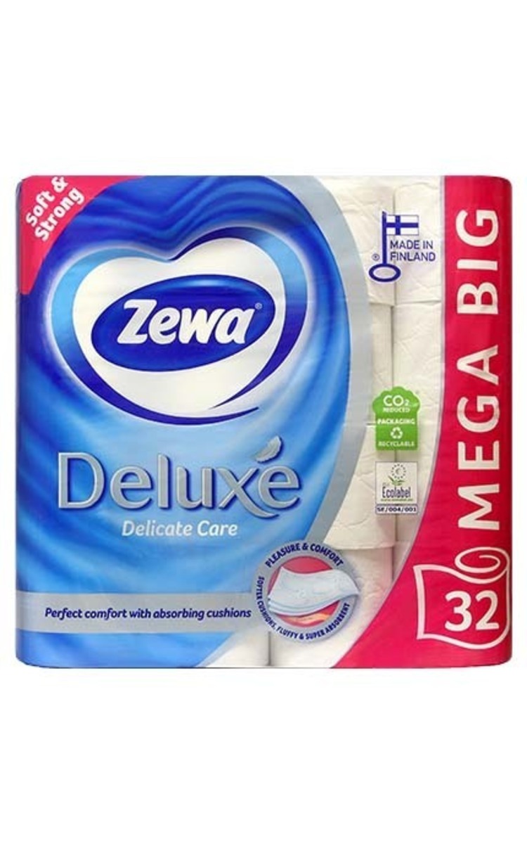 ZEWA ZEWA Deluxe Pure White туалетная бумага, 32 рулонов 32 шт