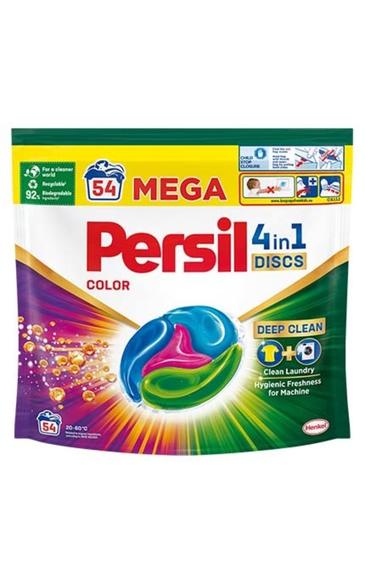 PERSIL PERSIL Color Discs 4in1 капсулы для стирки белья, 54шт. 54 шт