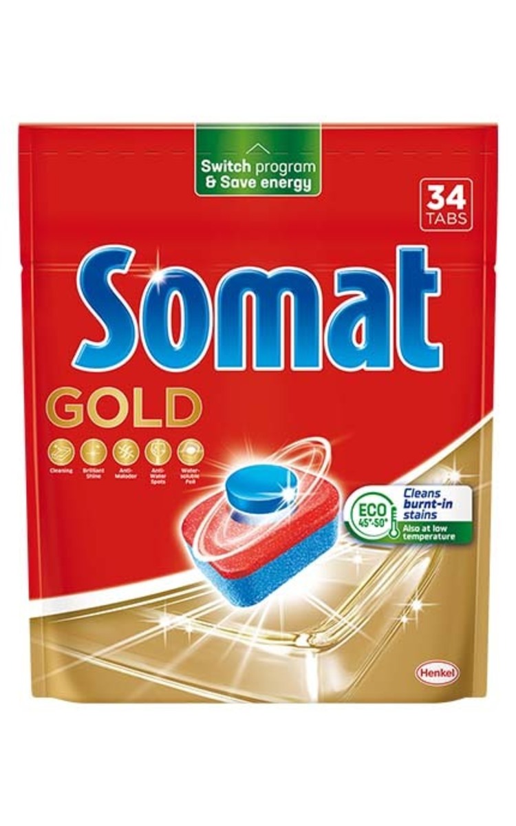 SOMAT SOMAT Gold таблетки для посудомоечных машин, 34шт. 34 шт