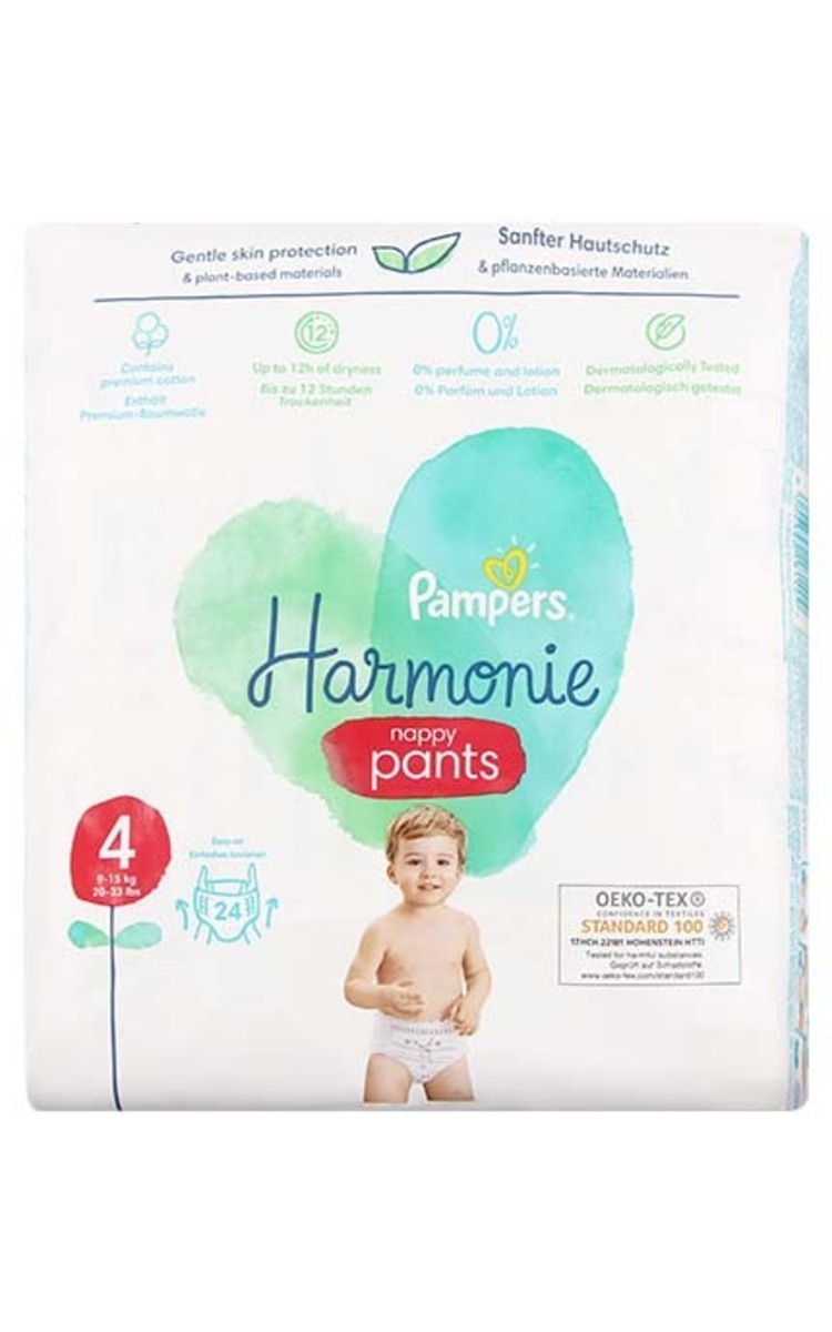 PAMPERS PAMPERS Harmonie Nappy Pants VP S4 трусики, 9-15кг, 24шт. 24 шт