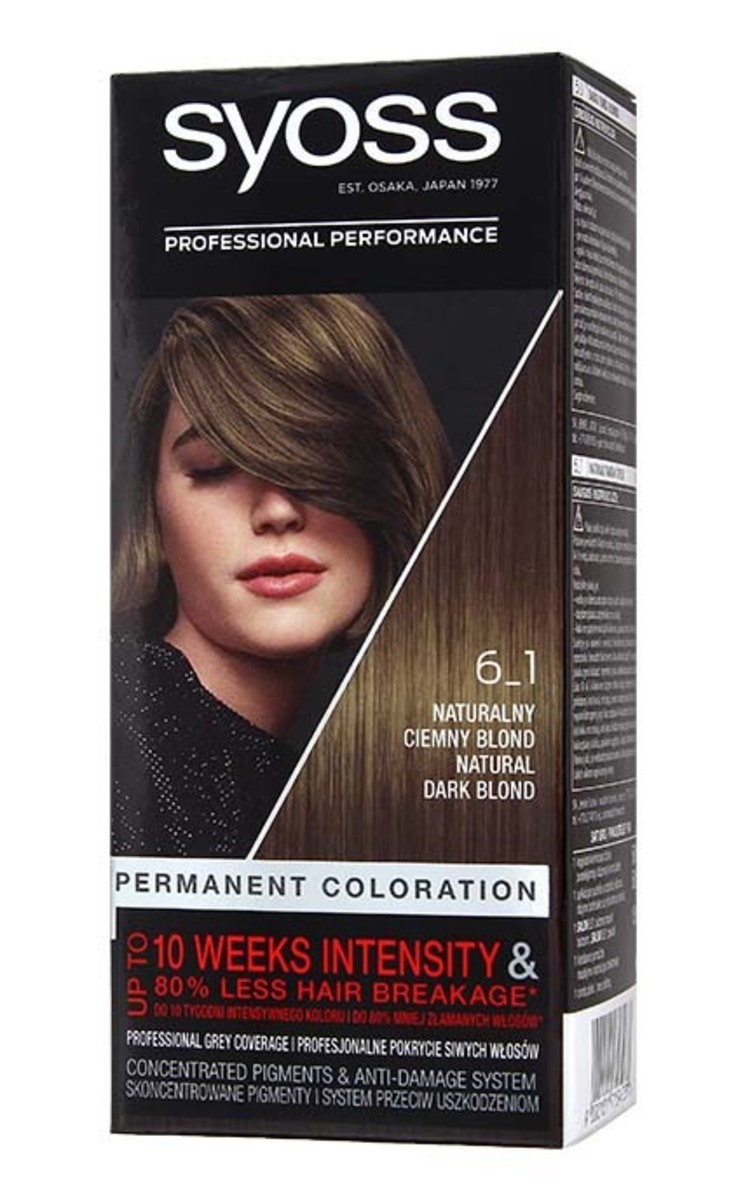 SYOSS SYOSS Kраска для волос, 6-1 Natural Dark Blond 1 шт