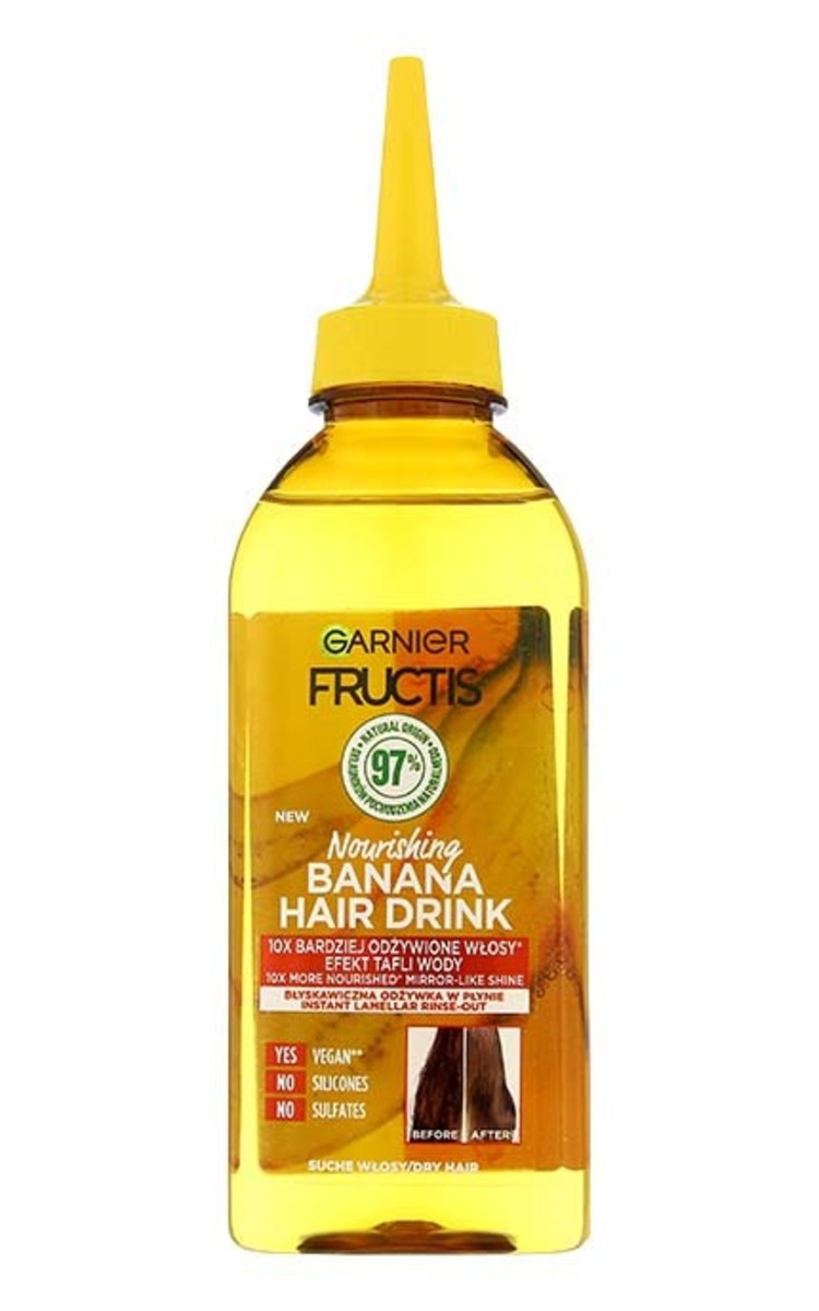 FRUCTIS FRUCTIS Banana Hair Drink жидкий кондиционер для сухих волос, 200мл 200 мл