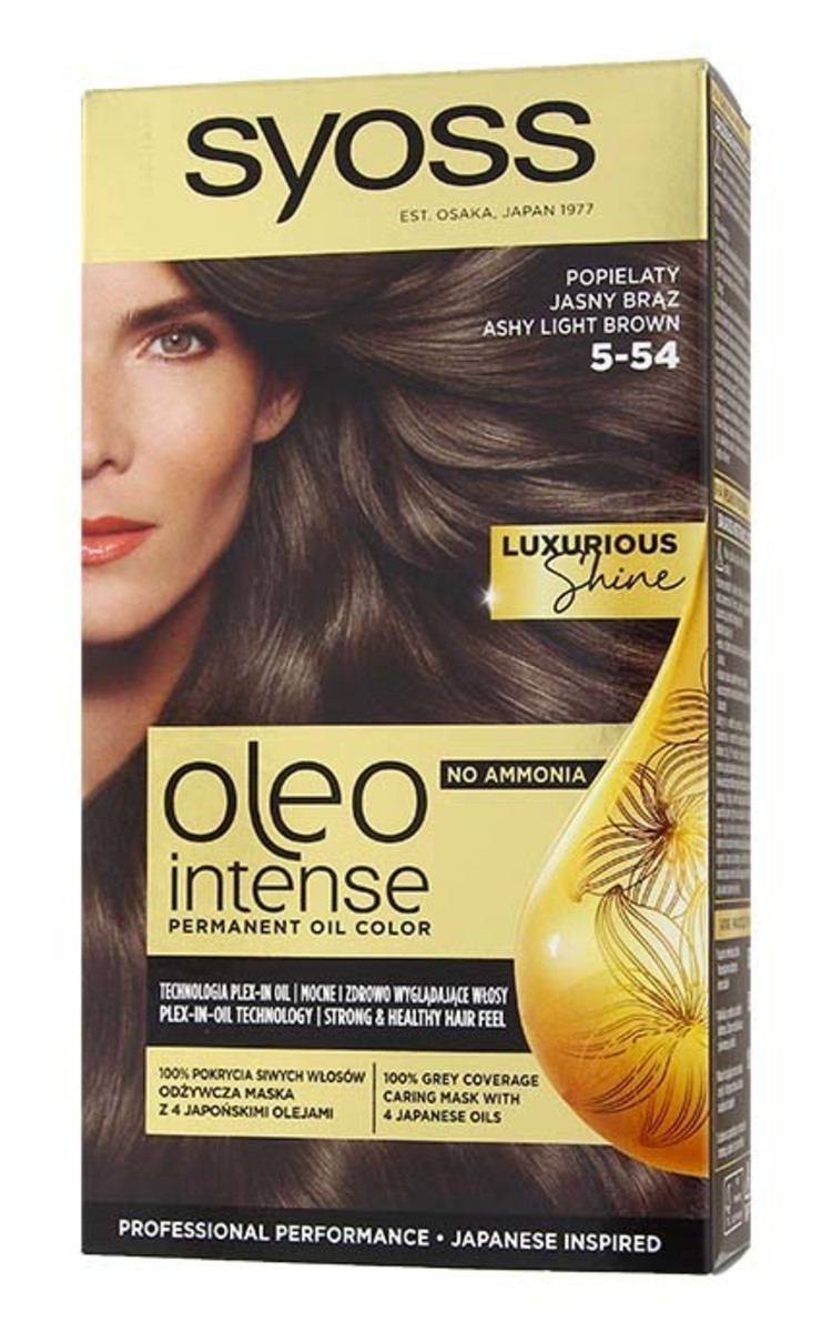 SYOSS OLEO SYOSS Oleo Intense краска для волос, 5-54 Ashy Light Brown 1 шт