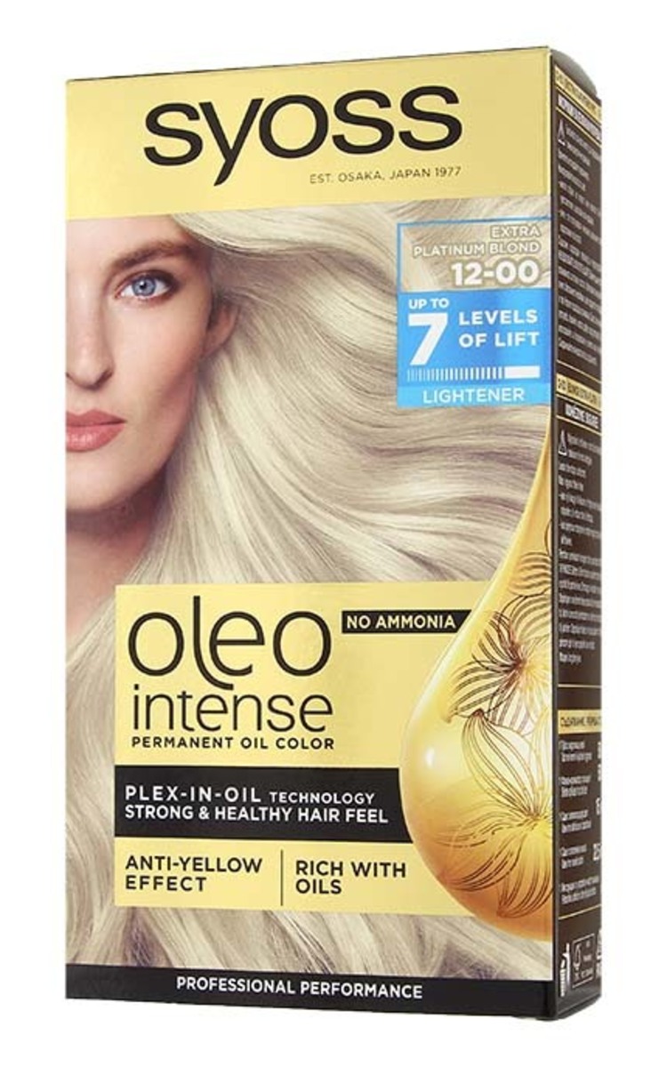 SYOSS OLEO SYOSS Oleo Intense краска для волос, 12-00 Extra Platinum Blond 1 шт