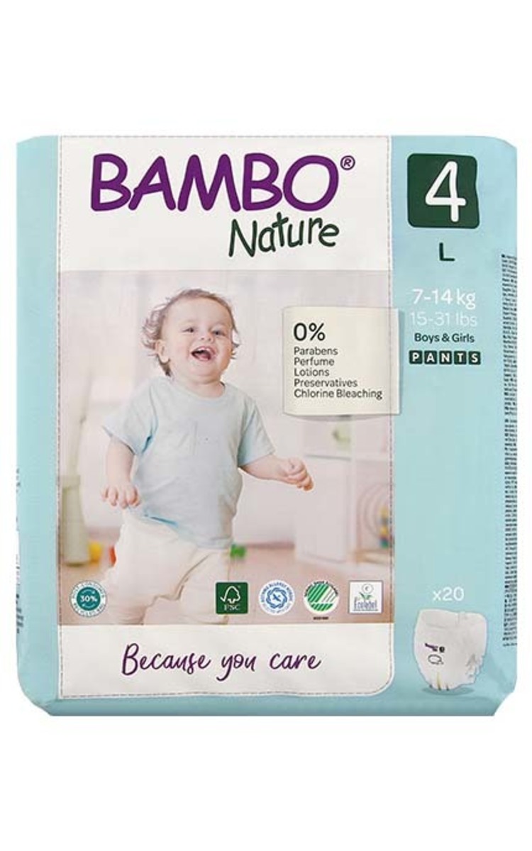 BAMBO NATURE BAMBO NATURE S4 Pants biksītes, 7-14kg, 20gab. 20 gab.