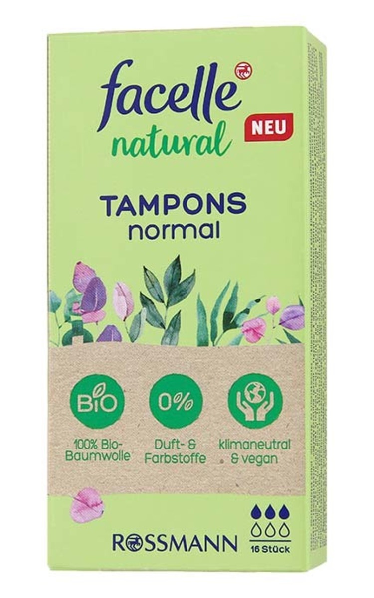 FACELLE FACELLE Natural Normal tamponi, 16gab. 16 gab.