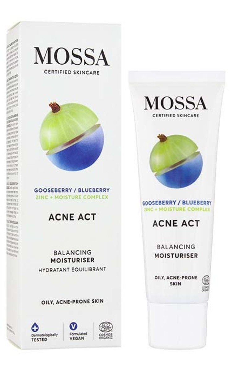 MOSSA MOSSA Acne Act līdzsvarojošs krēms problemātiskai ādai, 50ml 50 ml