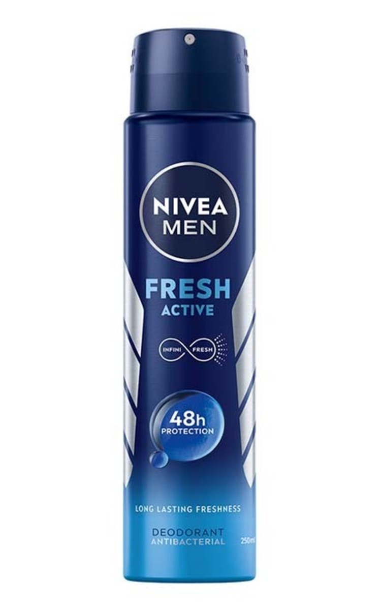 NIVEA MEN NIVEA MEN Fresh Active izsmidzināms antiperspirants, 250ml 250 ml