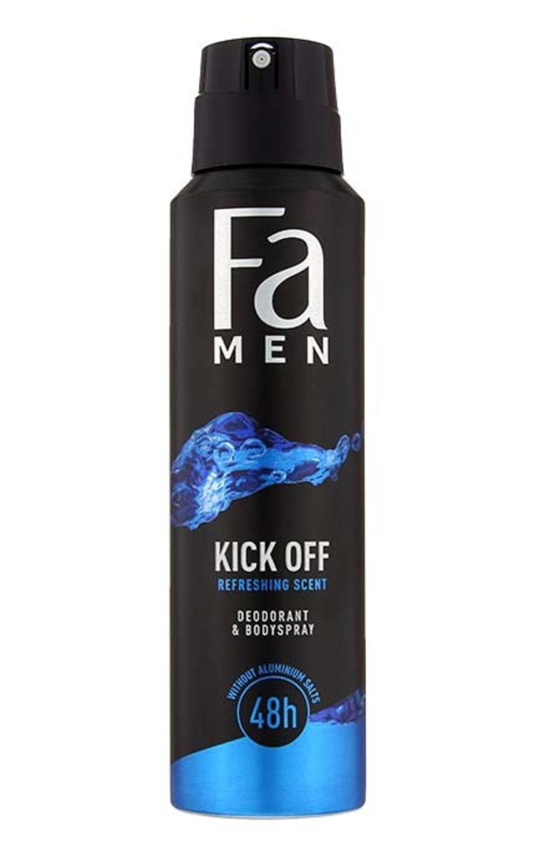 FA FA MEN Kick Off aerosola dezodorants vīriešiem, 150ml 150 ml