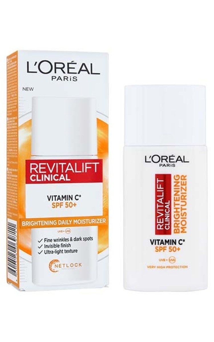 L`OREAL L`OREAL Revitalift Clinical izgaismojošs dienas fluīds ar SPF50+, 50ml 50 ml