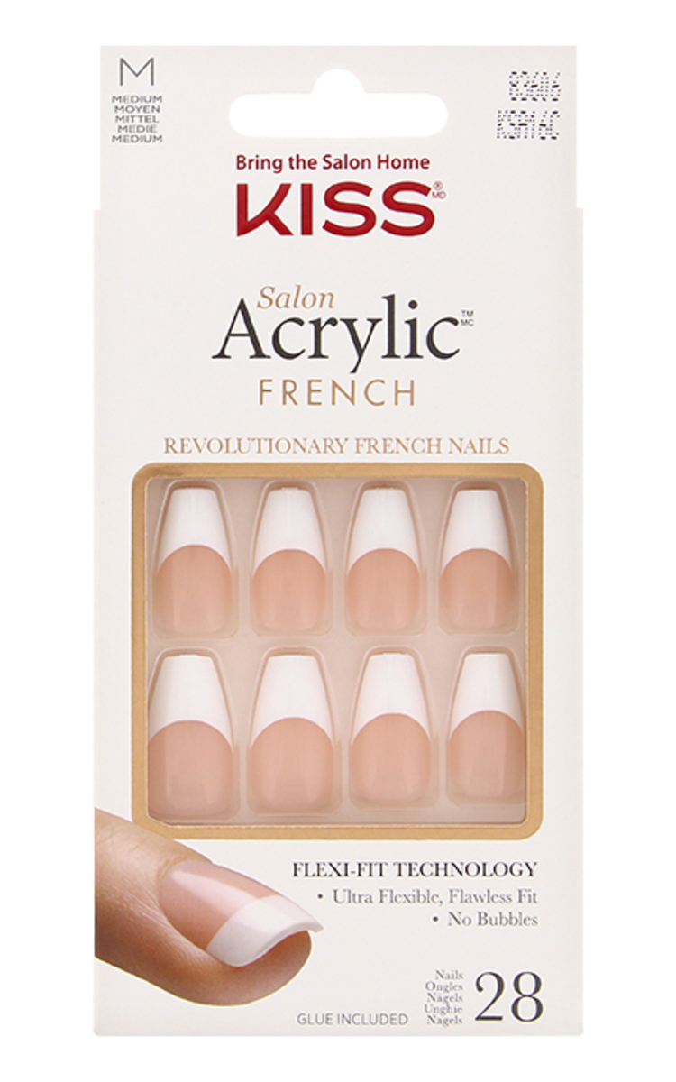 KISS KISS Acrylic French комплект накладных ногтей 1 шт