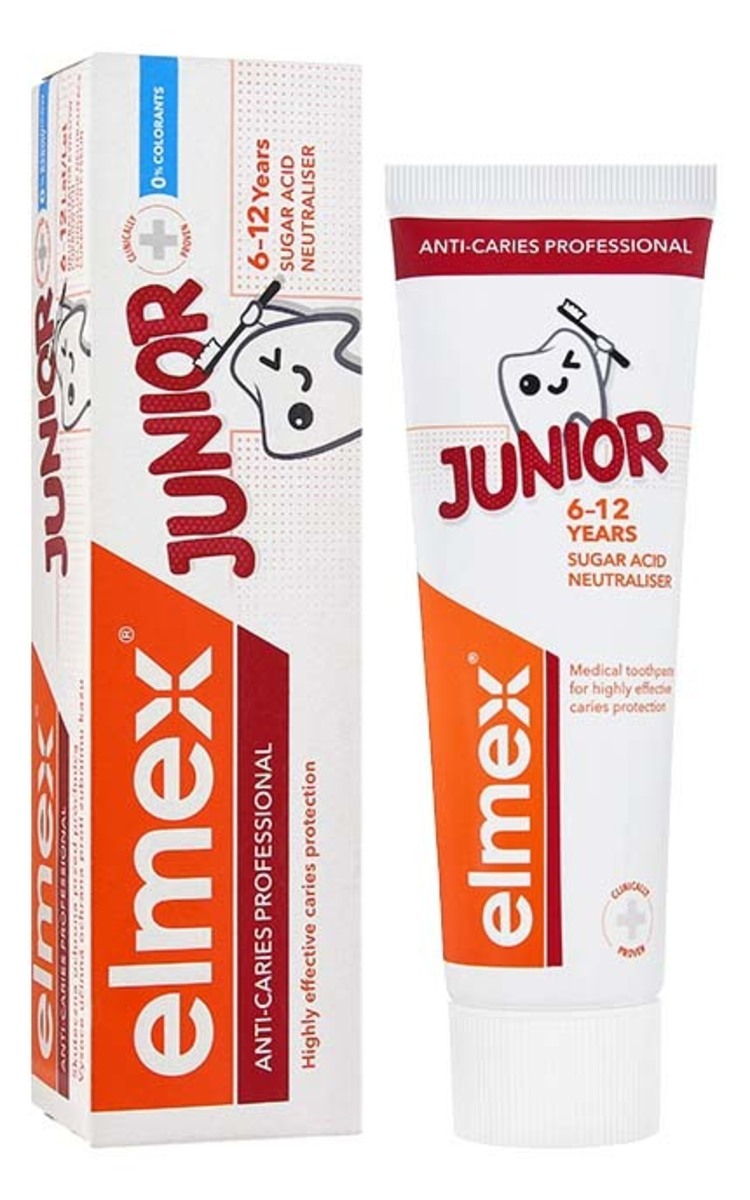 ELMEX ELMEX Anti-Caries Professional Junior zobu pasta, 6-12 gadi, 75ml 75 ml