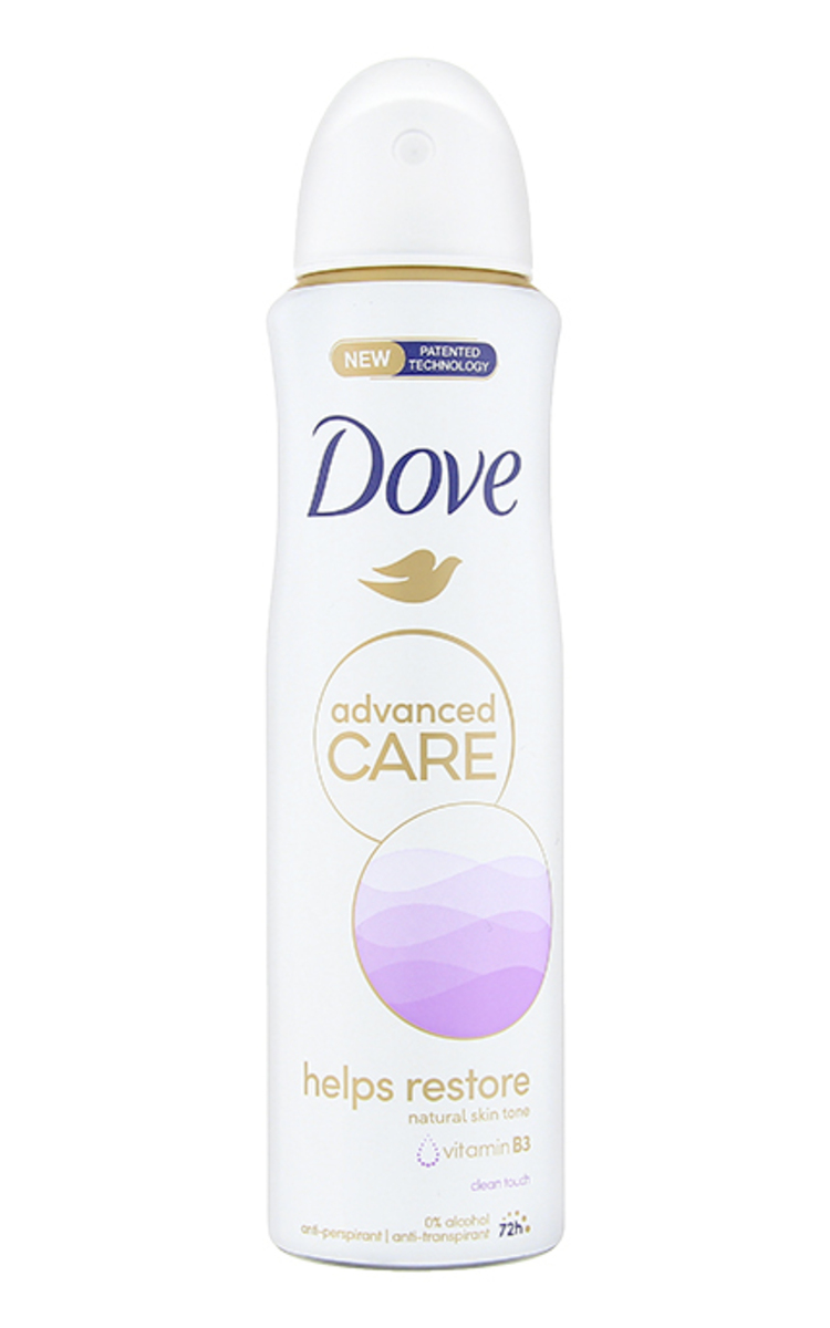 DOVE DOVE Advanced Care Helps Smooth Calming Blossom izsmidzināms antiperspirants, 150ml 150 ml