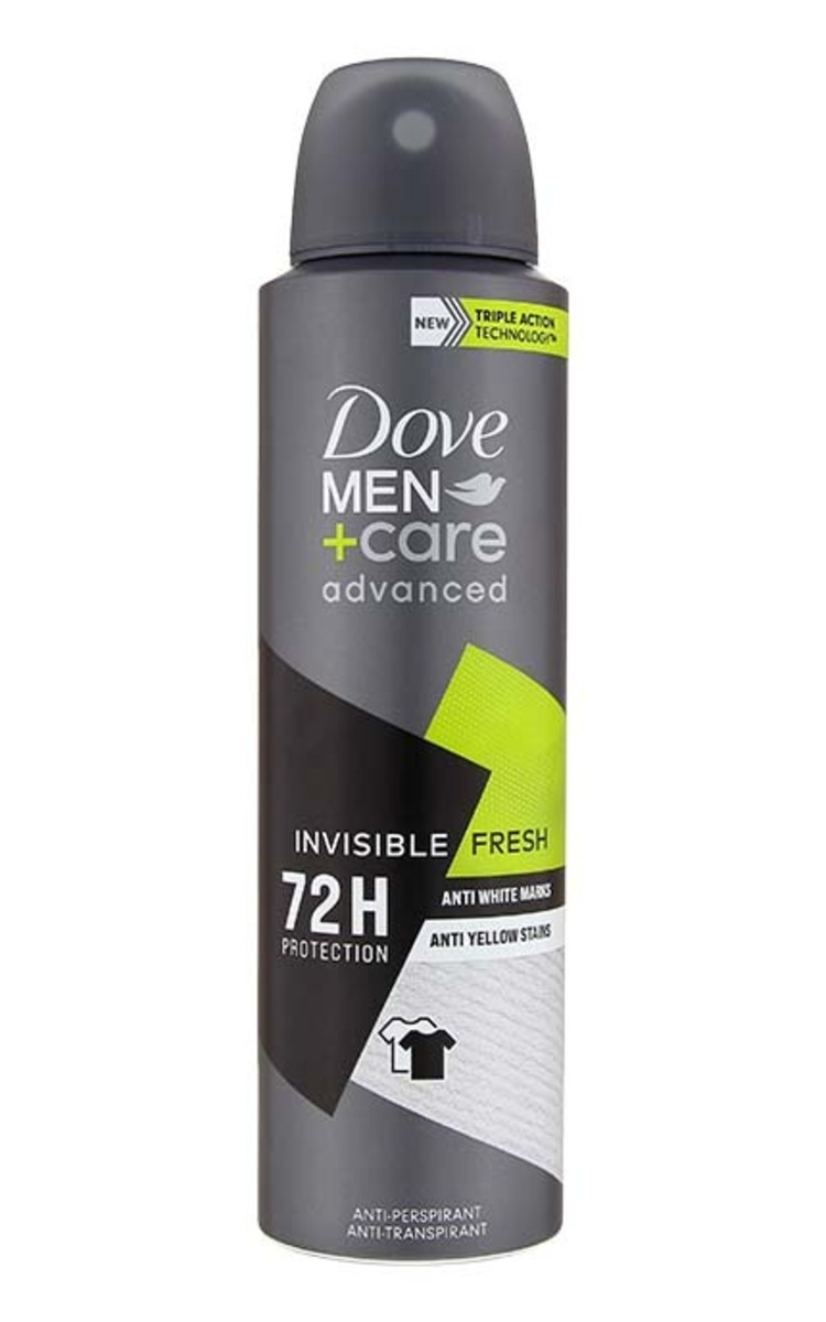 DOVE MEN DOVE MEN +Care Advanced Invisible Fresh 72H izsmidzināms antiperspirants, 150ml 150 ml