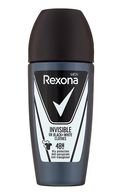 REXONA MEN 48H Invisible on Black+White Clothes rullīša antiperspirants, 50ml