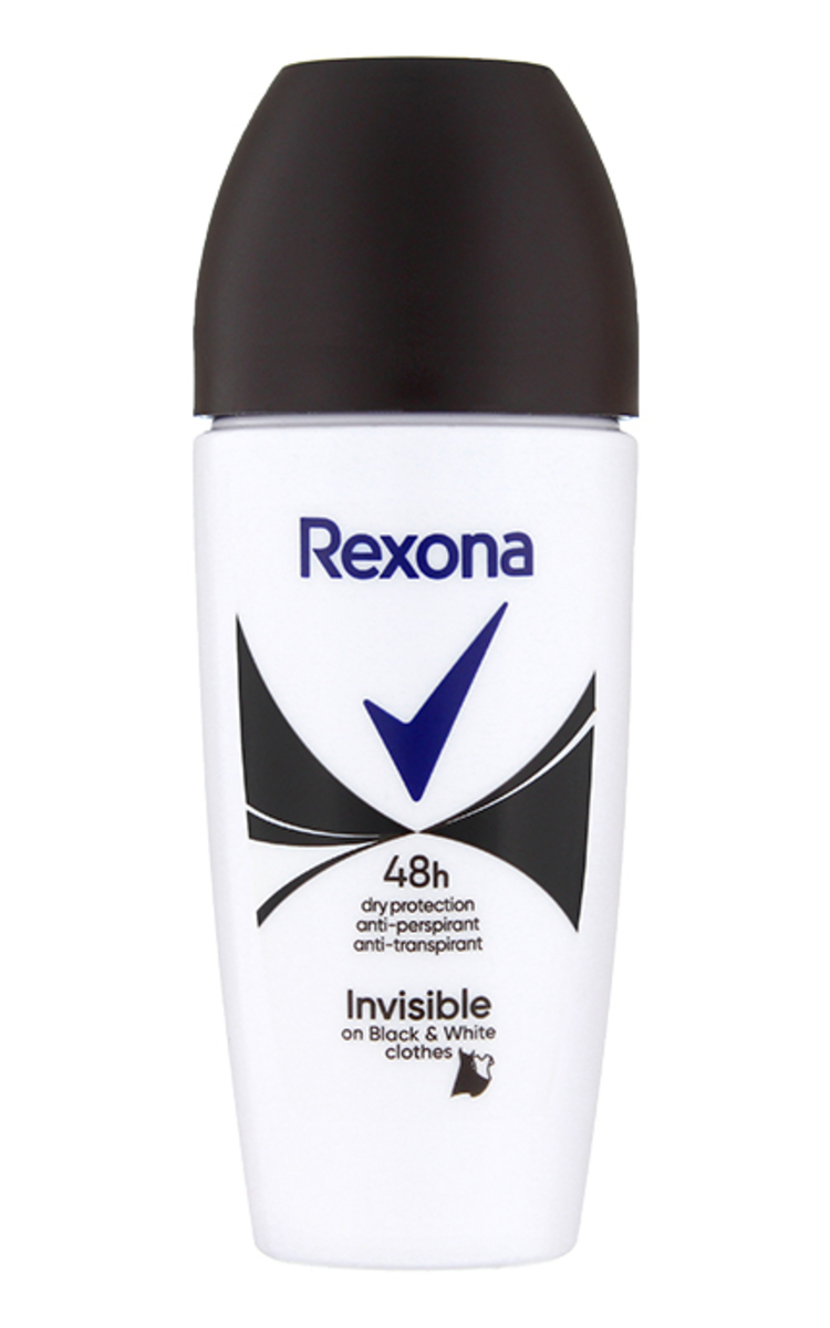 REXONA REXONA 48h Invisible on Black+White Clothes rullīša antiperspirants, 50ml 50 ml