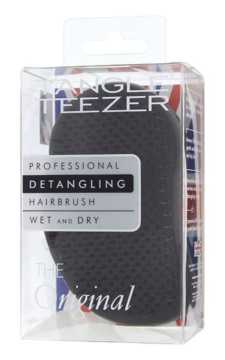 TANGLE TEEZER TANGLE TEEZER Professional Detangling HairBrush matu ķemme, Panther Black 1 gab.