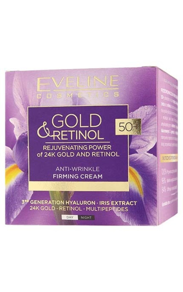 EVELINE EVELINE Gold&Retinol sejas krēms, nostiprinošs, 50+, 50ml 50 ml