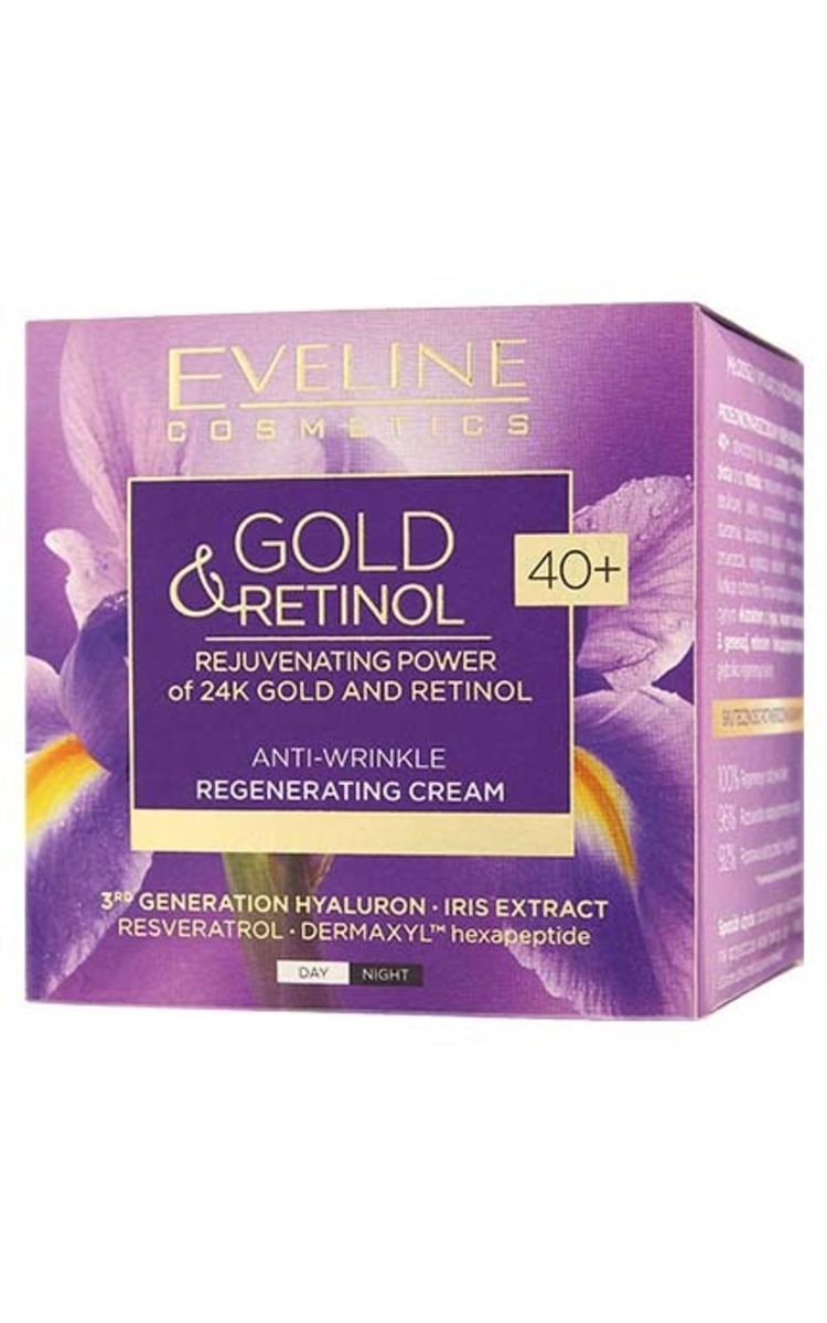 EVELINE EVELINE Gold&Retinol sejas krēms, regenerējošs, 40+, 50ml 50 ml