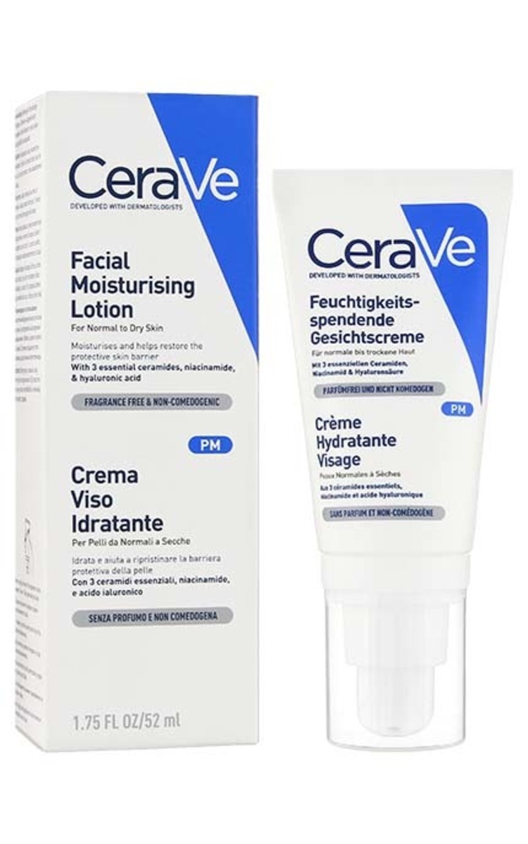 CERAVE CERAVE Facial Moisturising Lotion mitrinošs krēms sejai, 52ml 52 ml