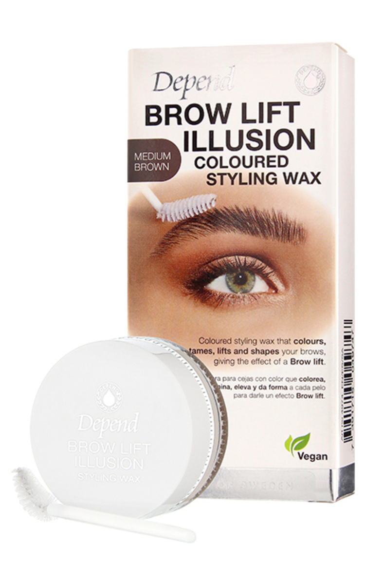 DEPEND DEPEND Brow Lift Illusion veidojošs vasks uzacīm, Medium Brown, 5g Medium Brown