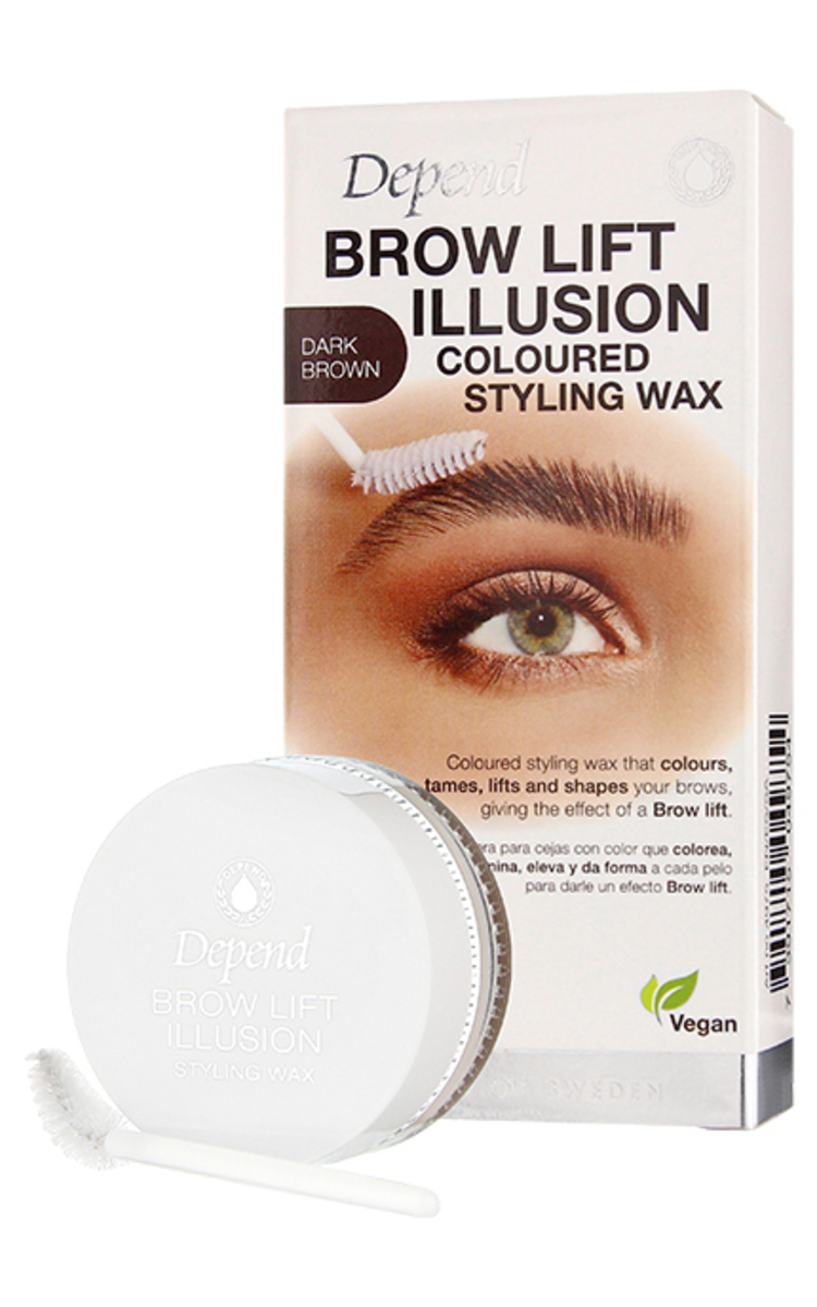 DEPEND DEPEND Brow Lift Illusion veidojošs vasks uzacīm, Dark Brown, 5g Dark Brown