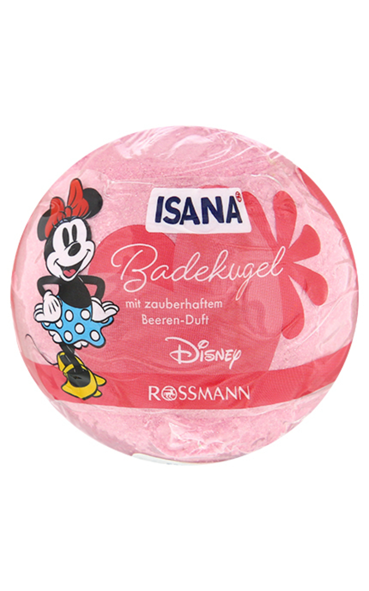 ISANA ISANA Minnie Mouse vannas bumba ar ogu aromātu un mirdzumiem, 1gab 1 gab.