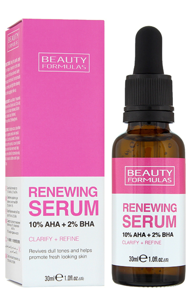 BEAUTY FORMULAS BEAUTY FORMULAS Renewing Serum 10% AHA + 2% BHA serums sejai, 30ml 30 ml