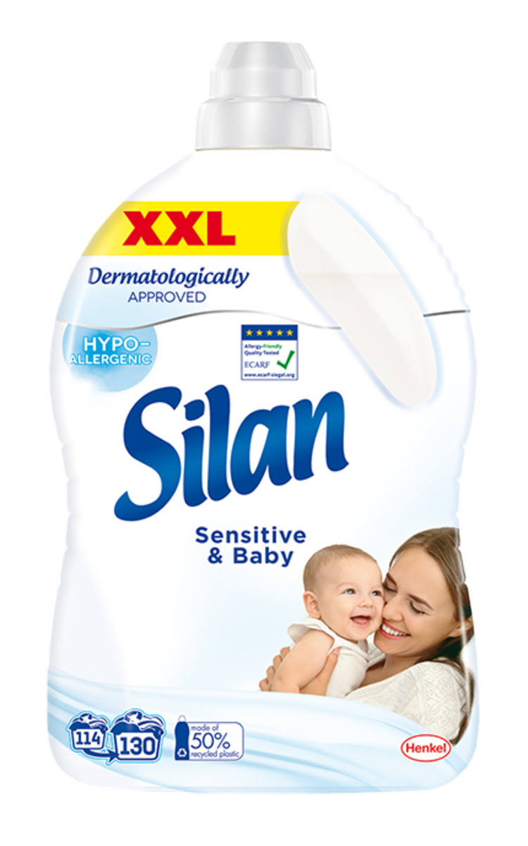 SILAN SILAN Sensitive&Baby veļas mīkstinātājs, 2860ml 2860 ml