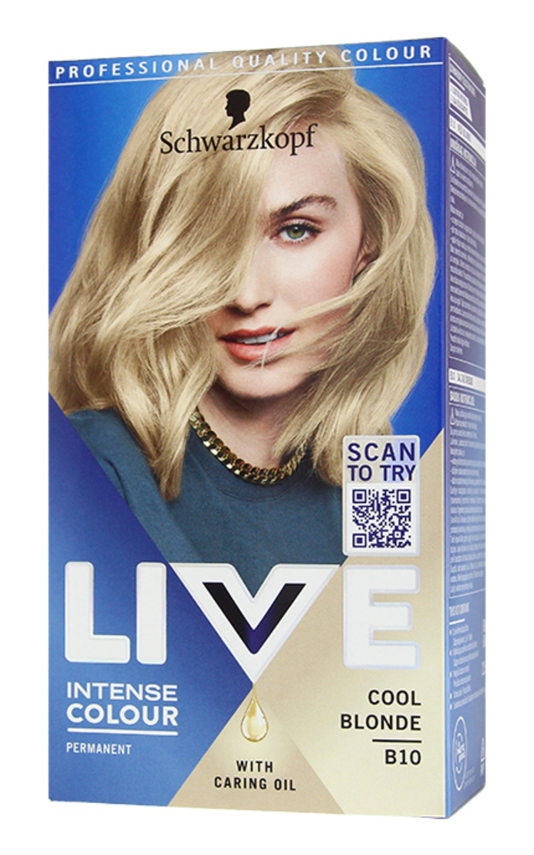 LIVE COLOR LIVE COLOR Перманентная краска для волос, B10 Cool Blonde 1 шт