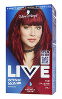 LIVE COLOR Permanenta matu krāsa, 043 Red Passion