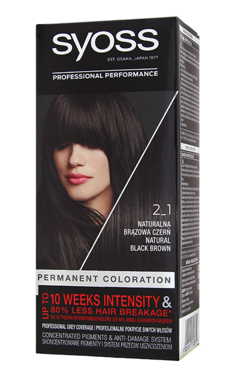 SYOSS SYOSS Kраска для волос, 2-1 Natural Black Brown 1 шт