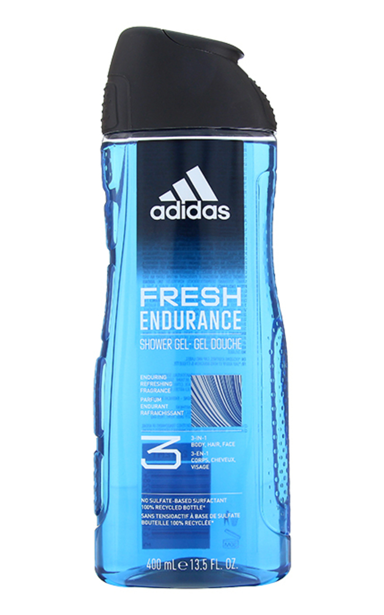 ADIDAS MEN ADIDAS MEN Fresh Endurance dušas želeja 3in1 vīriešiem, 400ml 400 ml