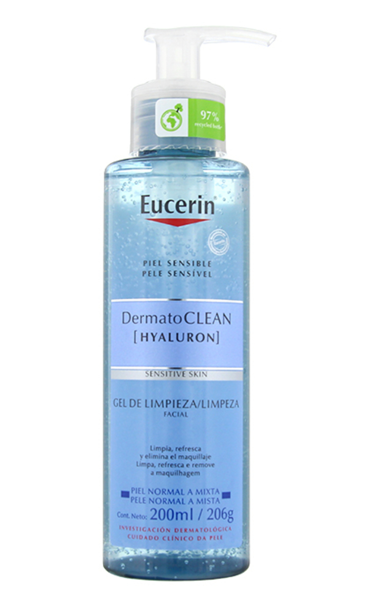 EUCERIN EUCERIN DermatoClean [Hyaluron] attīroša želeja sejai, 200ml 200 ml