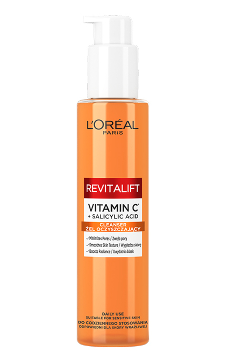 L`OREAL L'OREAL PARIS Revitalift Clinical attīrošā želeja ar C vitamīnu un salicilskābi, 150ml 150 ml