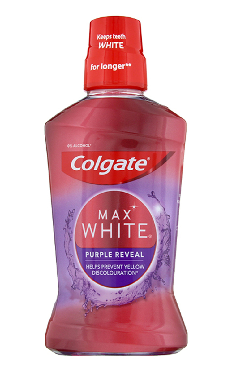 COLGATE COLGATE Max White Purple Reveal mutes dobuma skalotājs, 500ml 500 ml