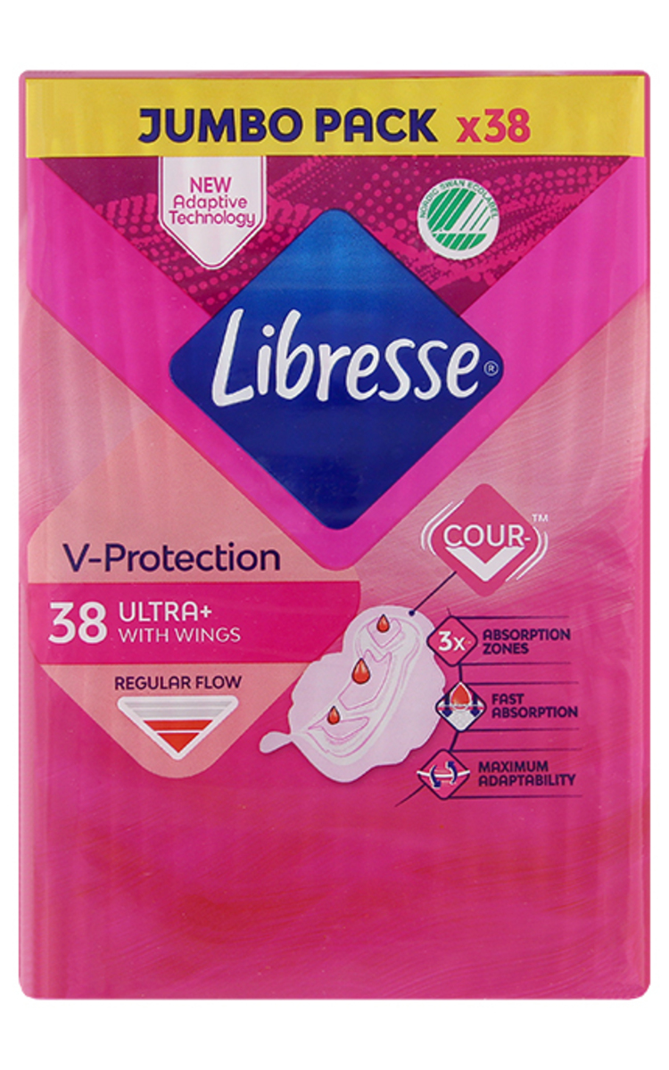 LIBRESSE LIBRESSE V-Protection Ultra+ higiēniskās paketes, 38gab. 38 gab.