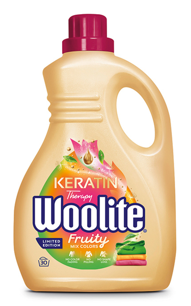 WOOLITE WOOLITE Keratin Therapy Mix Color Fruity жидкое моющее средство для цветного белья, 1800мл 1800 мл