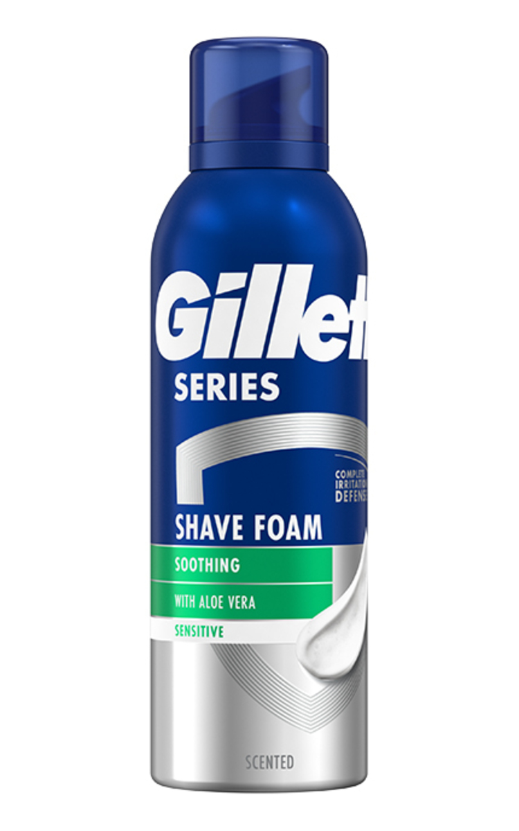 GILLETTE GILLETTE Series Aloe Vera Sensitive skūšanās putas, 200ml 200 ml