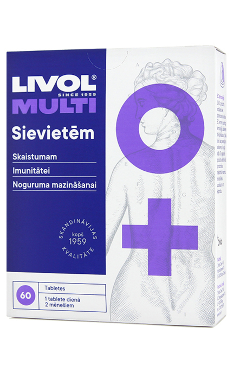 LIVOL LIVOL Multi витаминный комплекс для женщин, 60шт. 60 шт