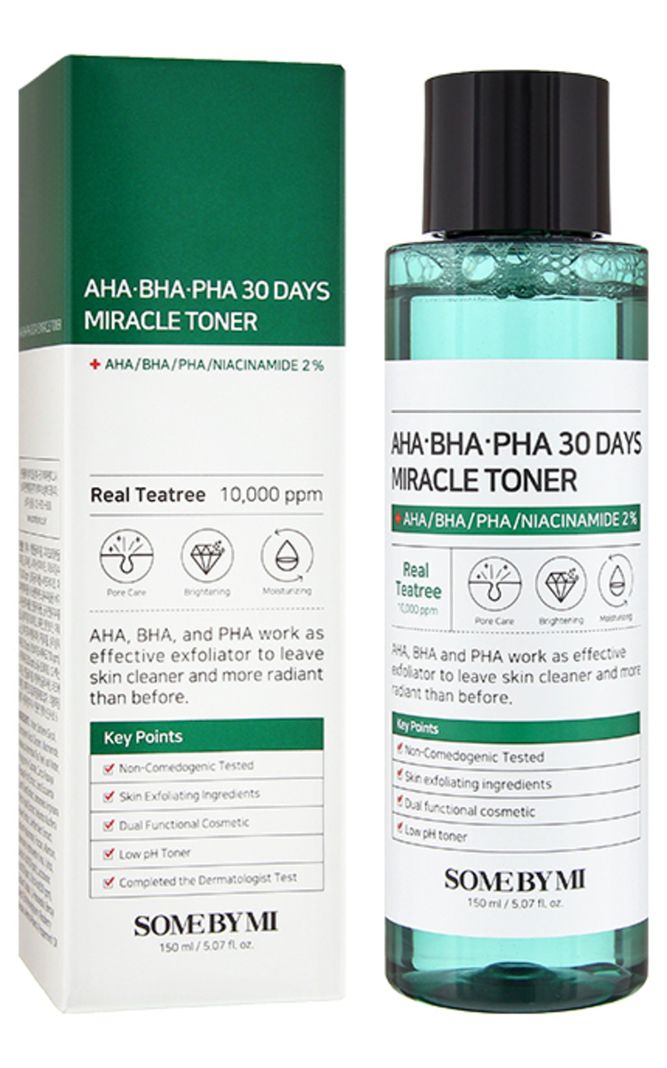 SOME BY MI SOME BY MI Acne AHA, BHA, PHA Miracle toniks ādai ar pīlinga efektu, 150ml 150 ml