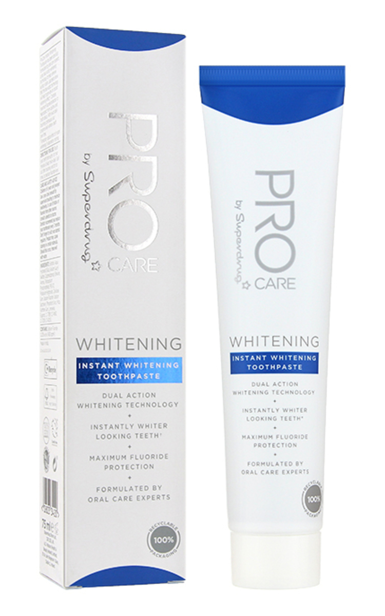 SUPERDRUG SUPERDRUG Pro Care Instant Whitening zobu pasta, 75ml 75 ml