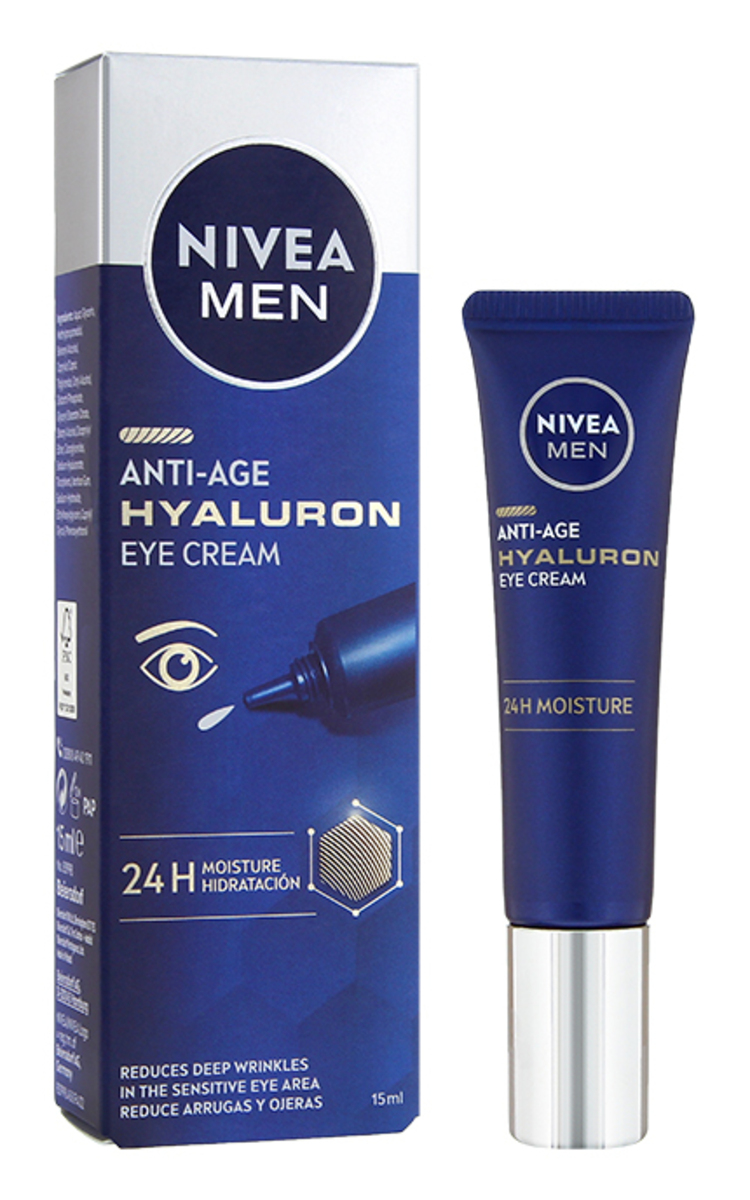 NIVEA MEN NIVEA MEN Anti-Age Hyaluron krēms ādai acu zonā vīriešiem, 15ml 15 ml