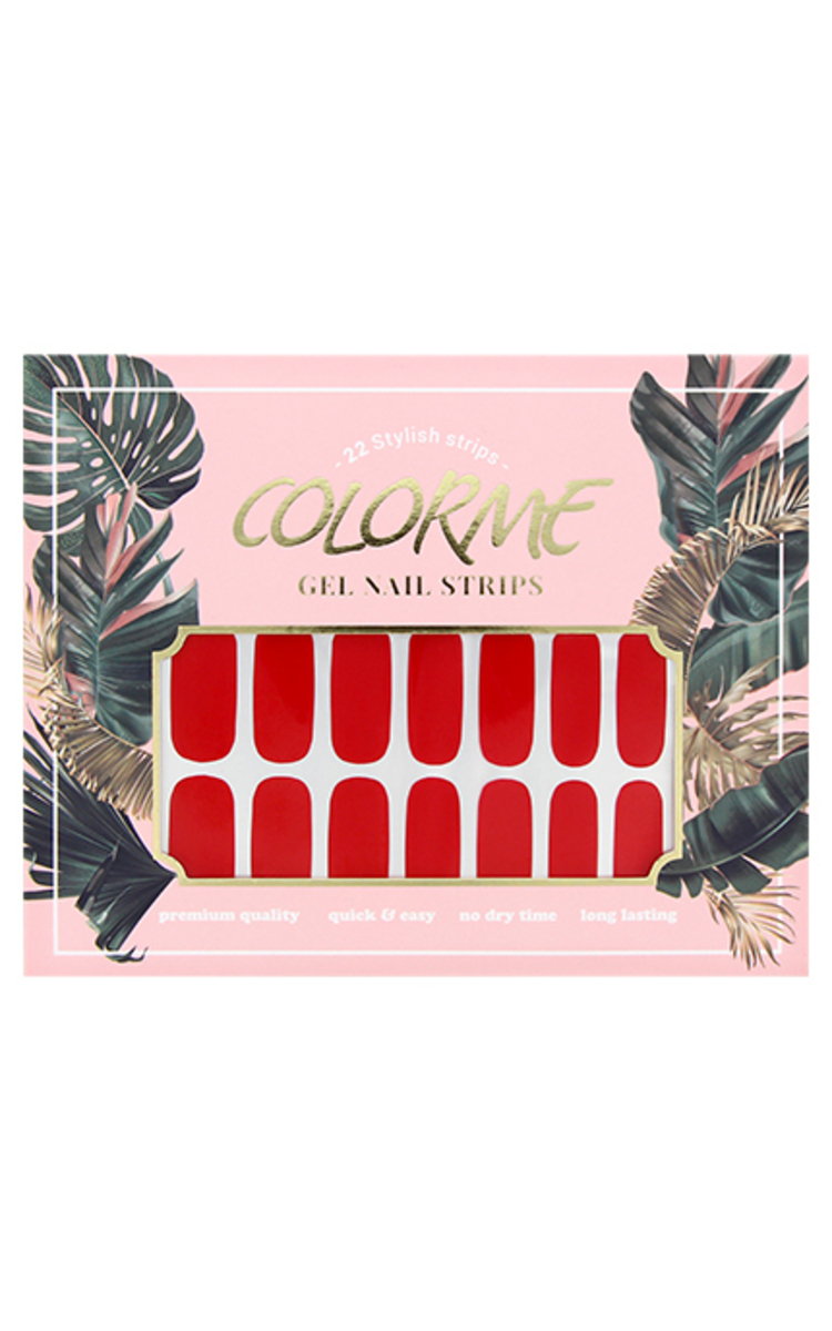 COLORME Gel наклейки для ногтей, 1, Красные 1 шт