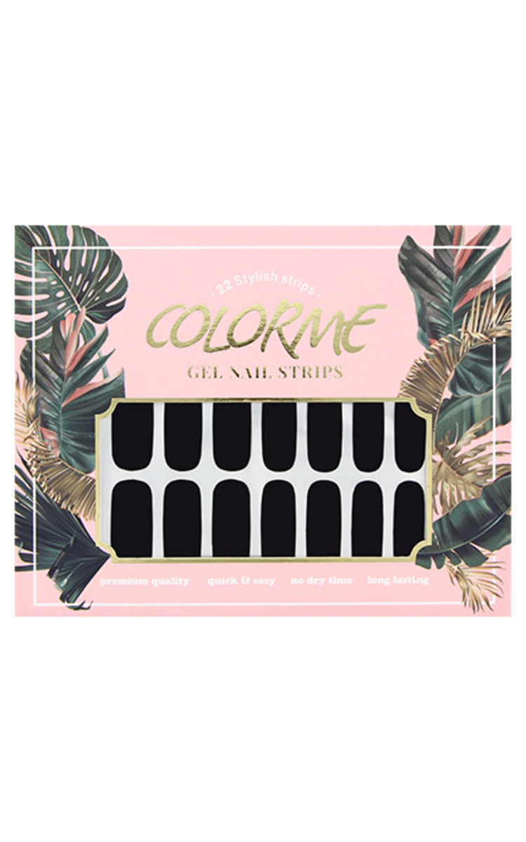 COLORME Gel наклейки для ногтей, 6, Черные 1 шт