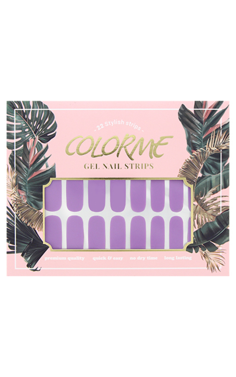 COLORME Gel наклейки для ногтей, 8, Сиреневый 1 шт