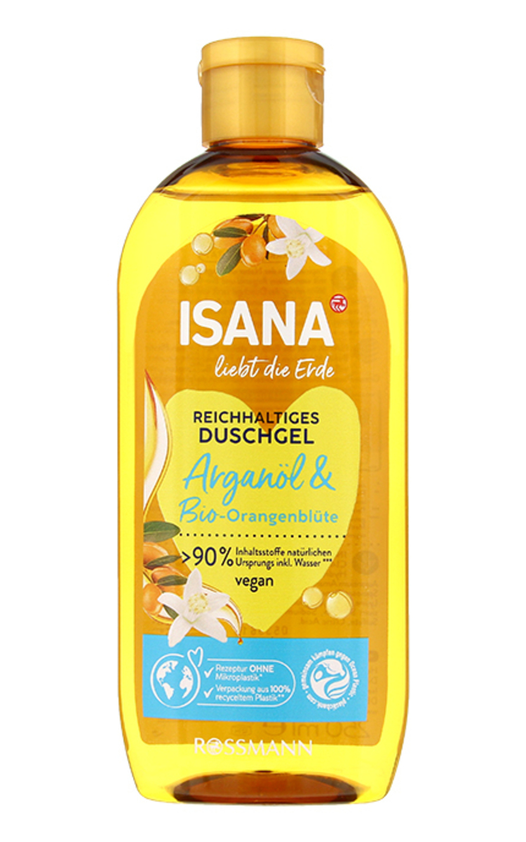 ISANA ISANA Arganoil&Organic Orange Blossom dušas želeja, 250ml 250 ml