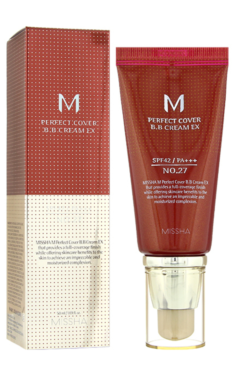 MISSHA MISSHA Perfect Cover SPF42 BB krēms sejai, No.27, Honey Beige, 50ml Honey Beige