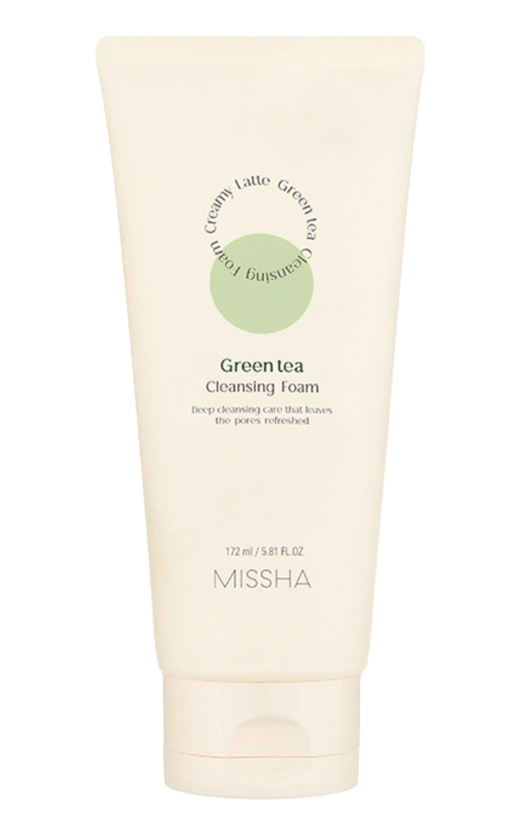 MISSHA MISSHA Creamy Latte Green Tea attīrošās putas sejas ādai, 172ml 172 ml