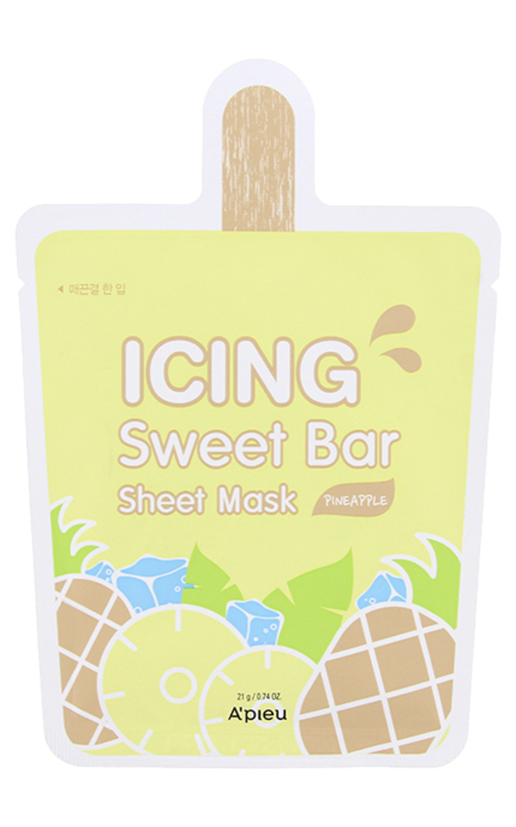 A'PIEU A'PIEU Icing Sweet Bar Pineapple sejas maska ar ananasa ekstraktu, 1gab., 21g 1 gab.